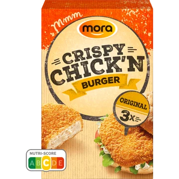 Mora Crispy Chick'n Burgers Original 3 Stuks 240 g
