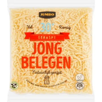 Jumbo Geraspte Kaas Jong Belegen 30+ 150 g