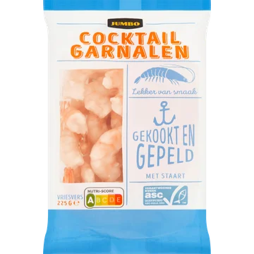 Jumbo Cocktail Garnalen 225 g