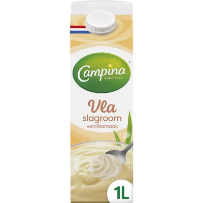 Campina Vla slagroom vanille smaak