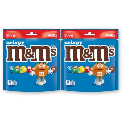 M&M'S Crispy chocolade family 2-pack