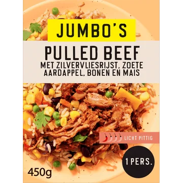 Jumbo's Vriesverse Maaltijd Mexicaanse Pulled Beef 450g