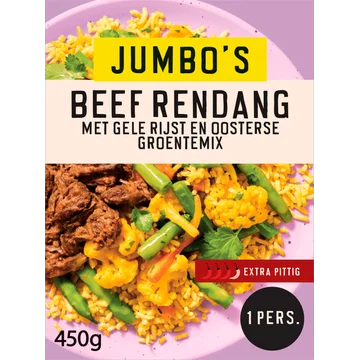 Jumbo's Vriesverse Maaltijd Beef Rendang 450g