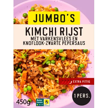 Jumbo's Vriesverse Maaltijd Kimchi Rijst 450g