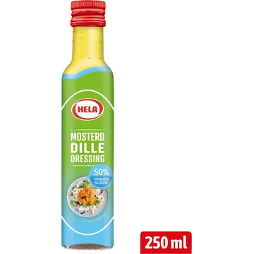 Hela Mosterd dille dressing 50% minder suiker