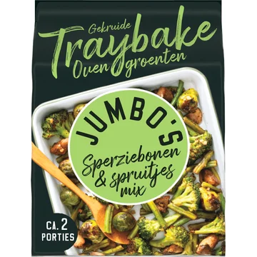Jumbo's Traybake Sperziebonen & Spruitjes Mix 450 g