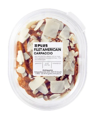 PLUS Filet americain carpaccio