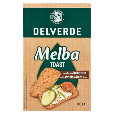 Delverde Melba toast volkoren