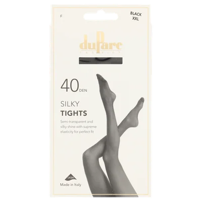 DuParc Panty Lycra 40D zijdegl zwart XXL