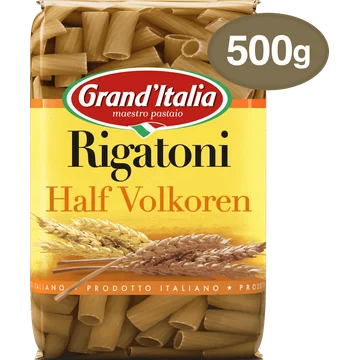 Grand'Italia Rigatoni Half Volkoren 500 g