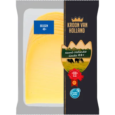 Kroon van Holland Belegen kaas 48+ plakken