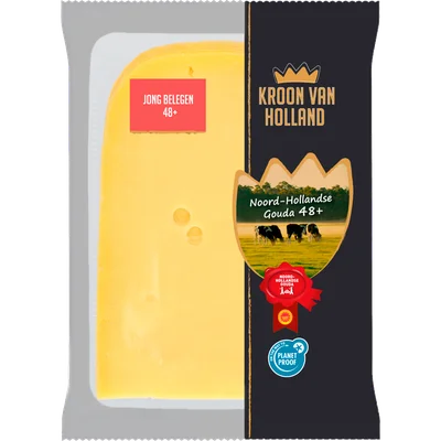 Kroon van Holland Jong belegen kaas 48+ plakken