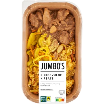 Jumbo's Verse Maaltijd Rijkgevulde Kipsaté 450 g