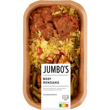 Jumbo's Verse Maaltijd Beef Rendang 450 g