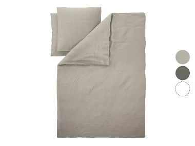 LIVARNO® Katoen linnen dekbedovertrek 240 x 220 cm