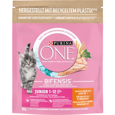 Purina One Kattenvoer junior kip & volkoren granen