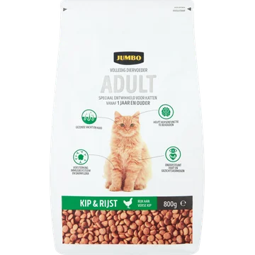 Jumbo Volledig Diervoeder Adult Kip & Rijst 800 g