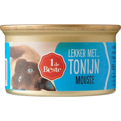 1 de Beste Kattenmousse tonijn