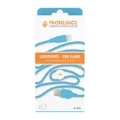 Phonejuice USB kabel 3 meter blauw