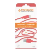 Phonejuice USB kabel 3 meter roze