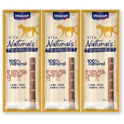Vitakraft Vita naturals dog stick rund 3-pack