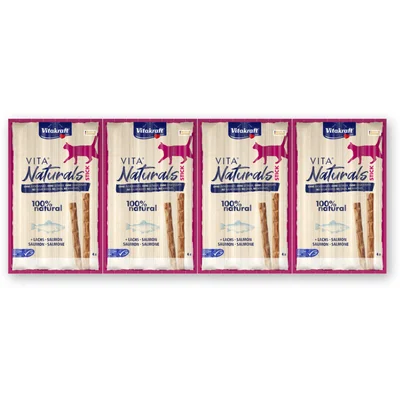 Vitakraft Vita naturals stick salmon 4-pack
