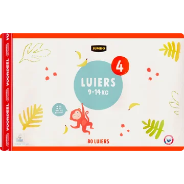 Jumbo Premium Luiers Maat 4 9-14 kg 24 Stuks (80 st)