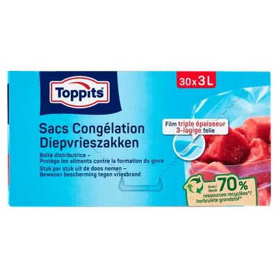 Toppits Diepvrieszakken 3L