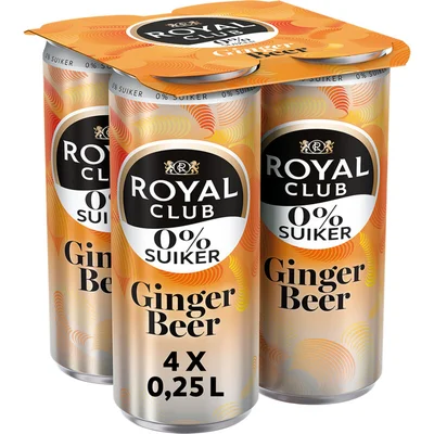 Royal Club Ginger beer 0% suiker 4-pack
