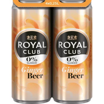 Royal Club Ginger Beer 0% 4 x 250ML