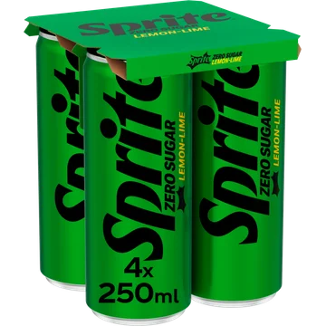 Sprite Zero Sugar Lemon-Lime 4 x 250 ml
