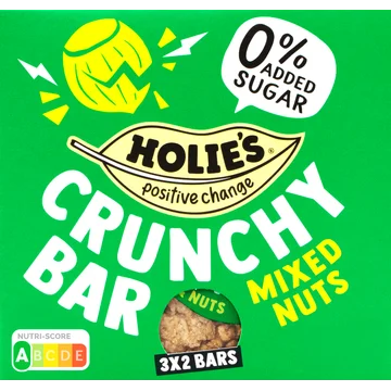 Holie's Crunchy Bar Nuts & Seeds 3 x 2 x 20 g