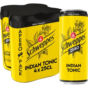 Schweppes Indian Tonic Zero 4 x 250ML