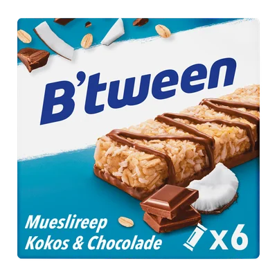 B'tween Mueslireep Kokos Chocolade