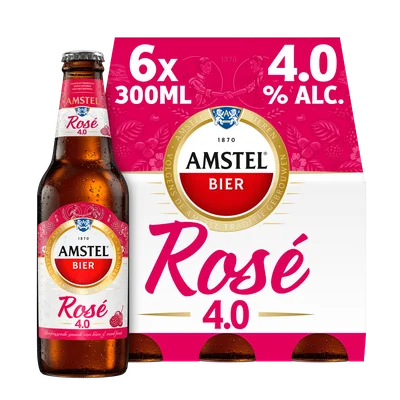 Amstel Rosé bier fles
