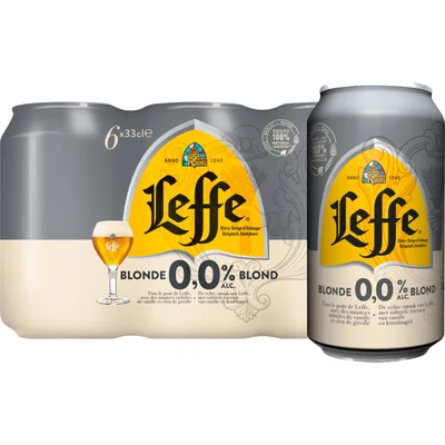 Leffe Blond 0.0% abdijbier 6-pack