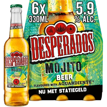 Desperados Mojito Bier Fles 6 x 330ml
