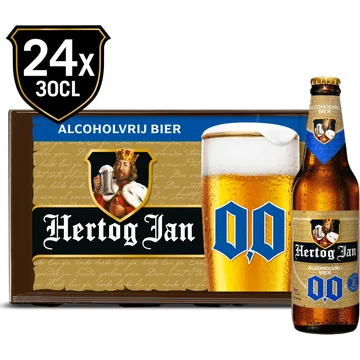 Hertog Jan 0.0% Alcoholvrij Bier - Krat - 24 x 300ML