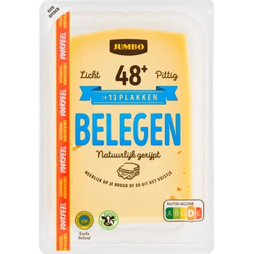 Jumbo Belegen Kaas 48+ Voordeelverpakking Plakken 400 g