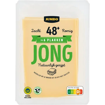 Jumbo Kaas Jong 48+ Plakken 190 g