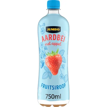 Jumbo Fruitsiroop Aardbei met Appel 750ML
