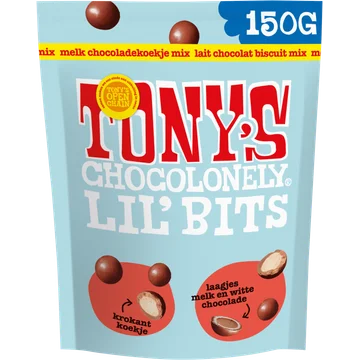 Tony's Chocolonely Lil' Bits Melk Chocoladekoekje Mix 150 g