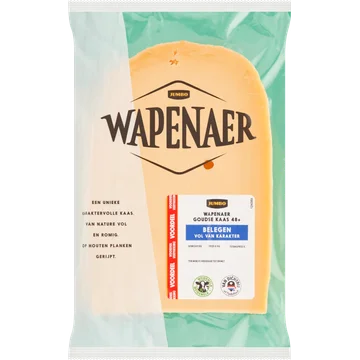 Wapenaer Goudse Kaas 48+ Belegen Plakken Voordeelverpakking ca. 350 g