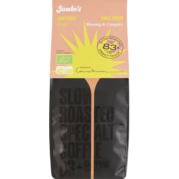 Jumbo's Bio Koffiebonen Light Roast Ethiopia Bloemig & Complex 500 g