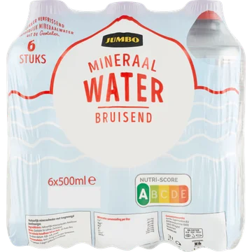 Jumbo Mineraalwater Bruisend 6 x 500ML