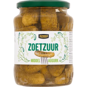 Jumbo Zoetzuur Middel Augurk 670 g