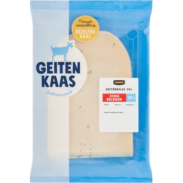 Jumbo Geitenkaas 30+ Jong Belegen Plakken ca. 200 g