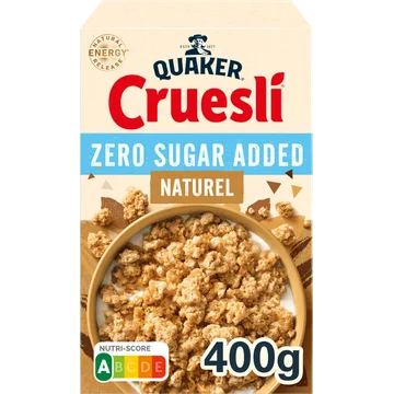 Quaker Cruesli Zero Sugar Added Naturel 400 gr