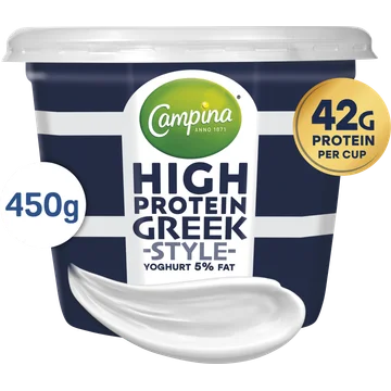 Campina High Protein Greek-Style Yoghurt 5% Fat 450 g