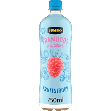 Jumbo Fruitsiroop Framboos met Appel 750ML